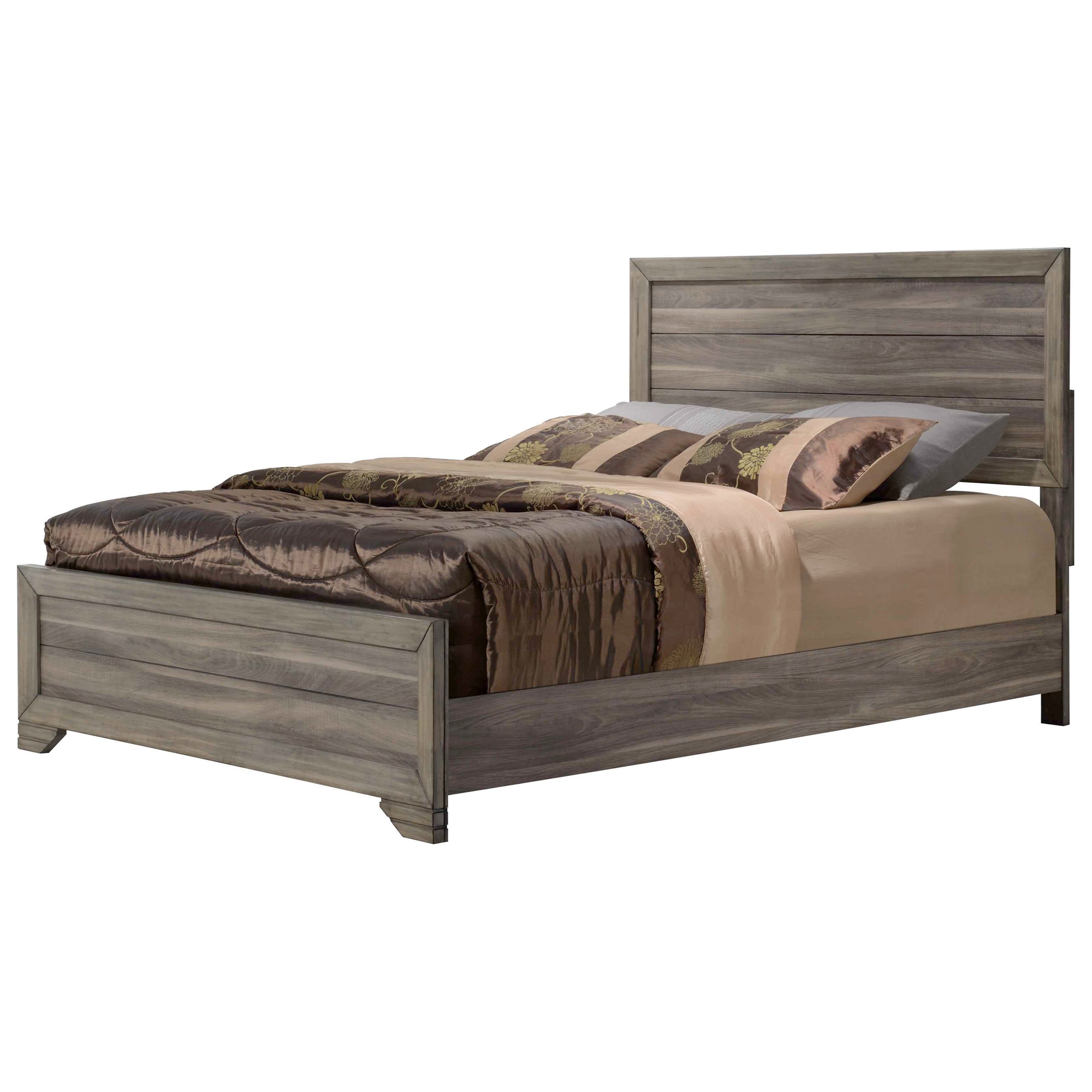Bernards Asheville 1650HFQ RL Rustic Contemporary Queen Bed